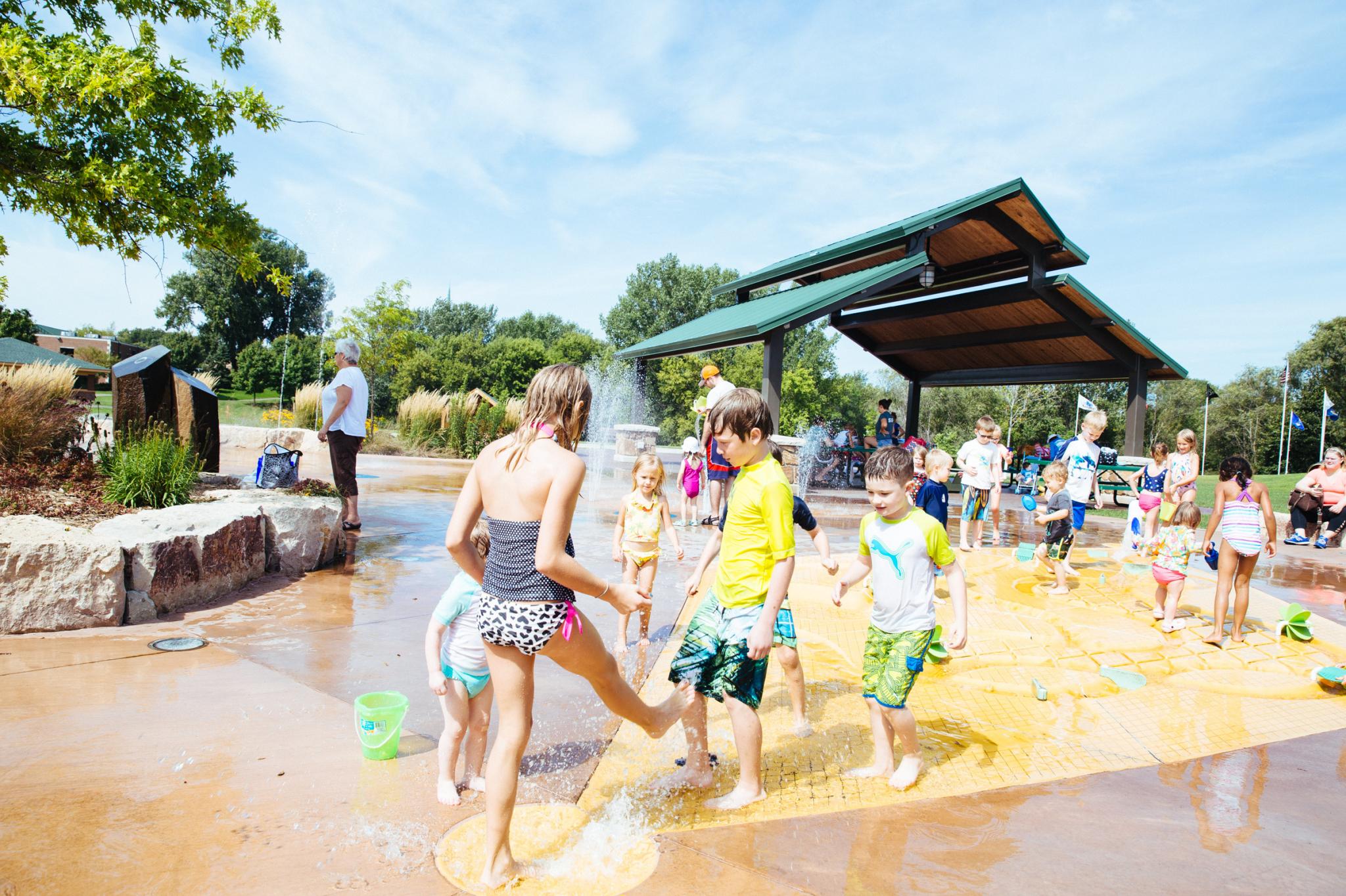 VORTEX Splashpad® Best Immersive ZeroDepth Water Play Area.