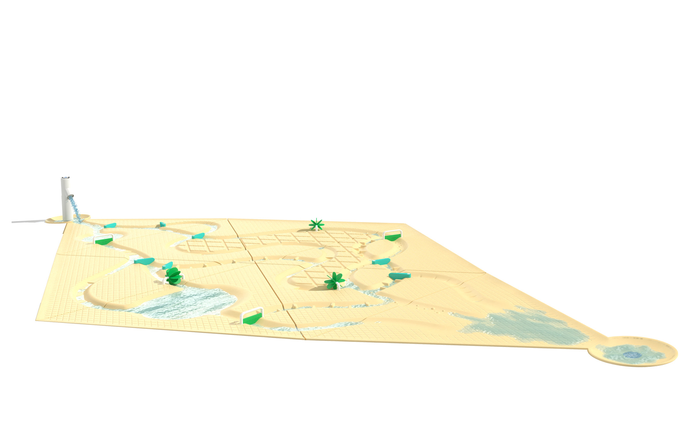 VORTEX Water Journey™ Labyrinth VOR 7120 Splashpad® Product