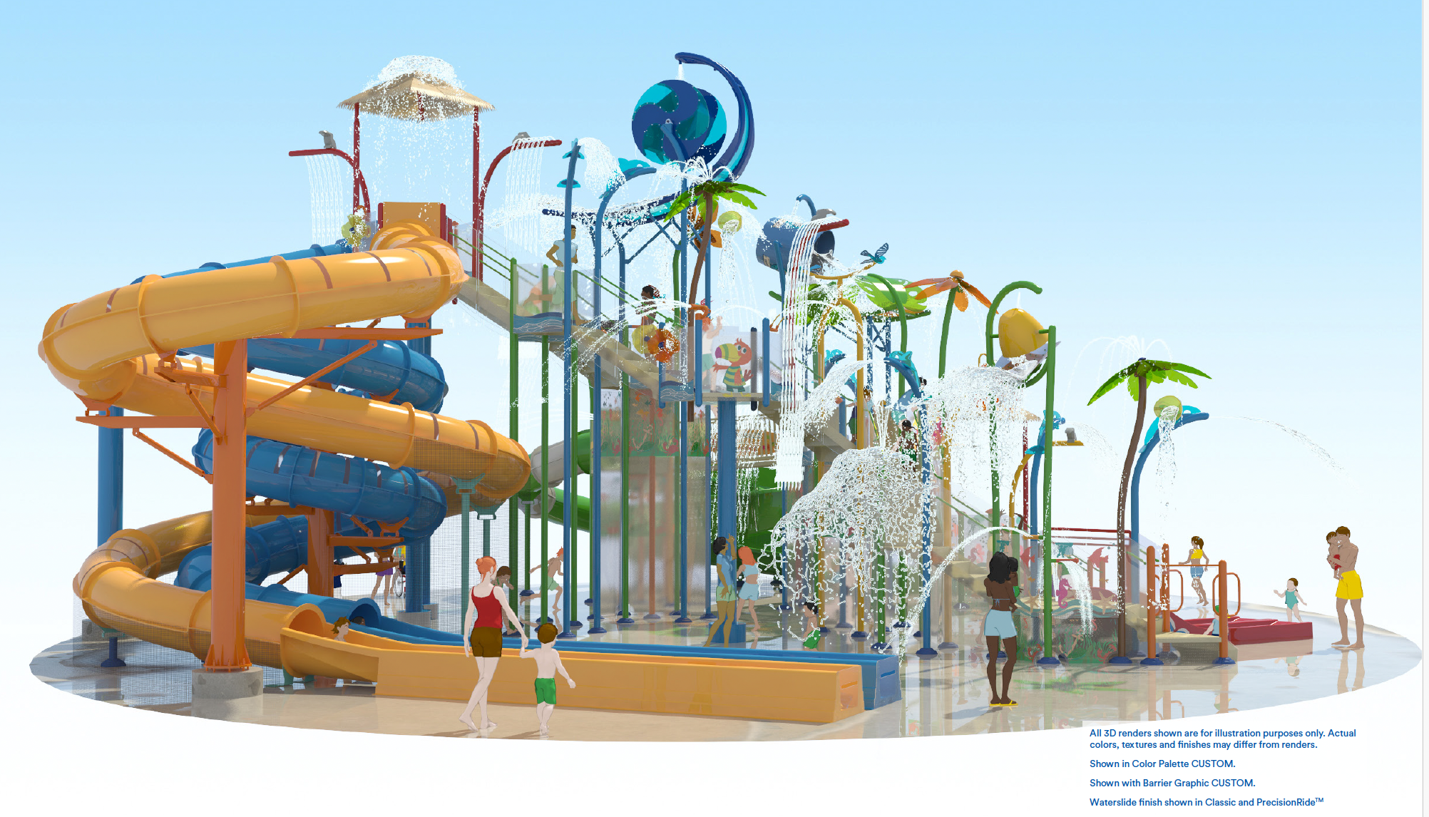 Bahama Beach Waterpark refurbishment includes Vortex Elevations™ play structure bahama beach 2 cover
