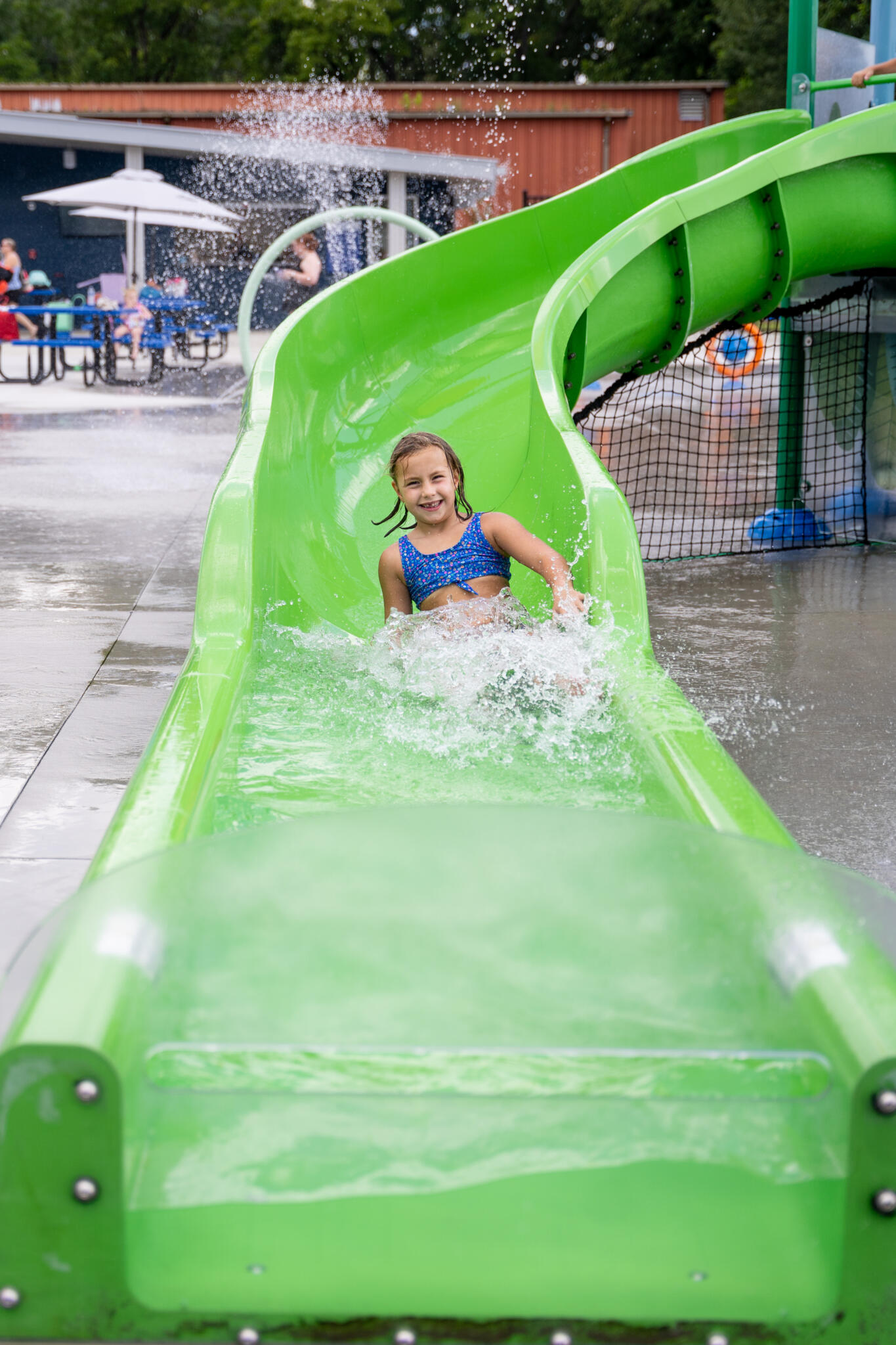 Sixty year old pool refurbished with Vortex aquatic play